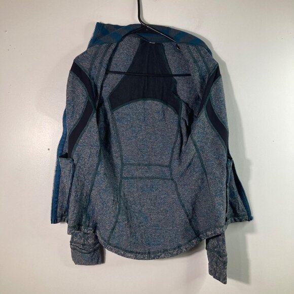 Lululemon Define Jacket Zip Green Blue Black 8 Brushed Vented - Picture 3 of 9